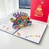 3D Pop-up Happy Birthday Card Hollow Paper Carving Birthday Greeting Card for Kids Friends Family Creative Birthday Gifts Cards