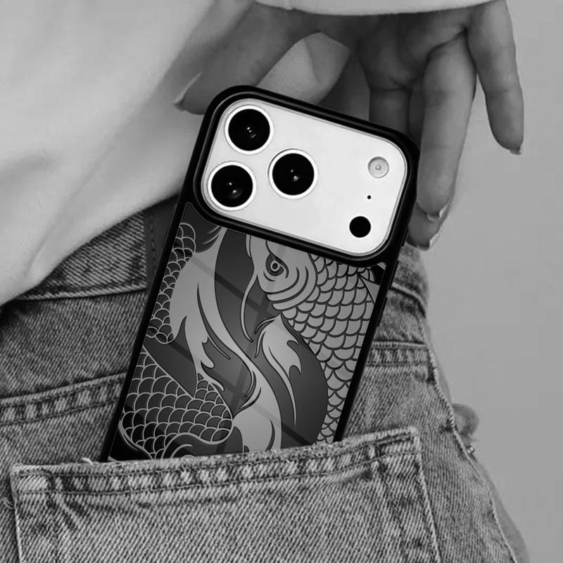 Японский карп Кои Чехол для телефона iPhone 16e 15 14 13 12 17 Pro Max Plus Air 17pro Чехол Coque