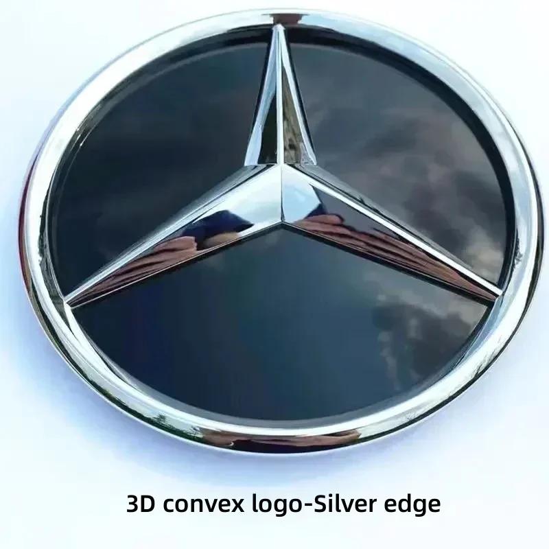 AABIC1 Car Front Grill Logo Light mirror face LED Badge Emblem Luminous Decorative Light For Mercedes Benz W167 GLC GLE CLS 2020-2023