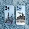 Всемирно известный исторический landmark здание Чехол для телефона для iphone 15 14 Plus Pro MAX 11 12 13 Mini Pro Max Ударопрочные Лазерные Чехлы