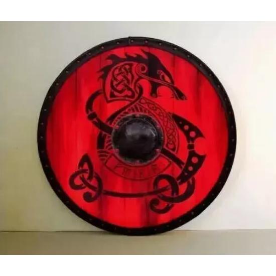 Medieval Shield Viking Shield 24" Wooden Shield Heavy Metal Fitted