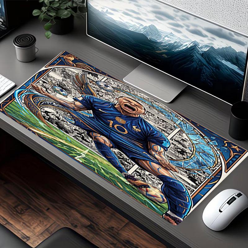 Kylian Mbappe Print Mouse Pad, for Keyboard Pad Laptop PC Mat for Office Home Use, Desk Decor, Perfect Birthday Gift for Gamers