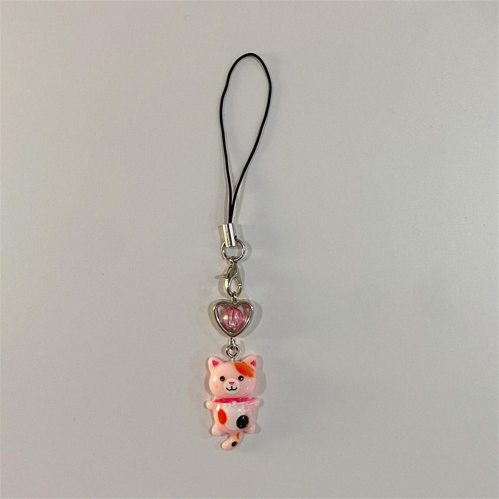 Cellphone Chain Cat Phone Strap Cat Pendant Phone Lanyard Y2K Phone Charm  Backpack Ornament