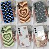 Phone Case For Samsung Galaxy S20 S21 S22 S23+ S5 S6 S7 Edge S9+ M23 M54 Fashion Love Heart Bear Protective Soft Silicone For Samsung Funda Bumper