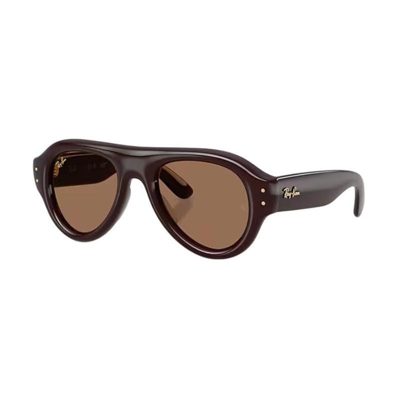 RAYBAN Металлические солнцезащитные очки-авиаторы RB4925