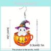 Halloween Themed Ghost Pumpkin Pot Pattern Women Acrylic Earrings For Men And Women Summer