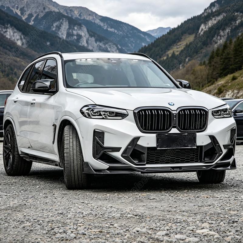 For BMW F97 X3M F98 X4M LCI 2022 2023 2024 2025 2026 Car Front Bumper Lip Sports Racing Front Chin Spoiler Body Modification Kit