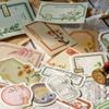 100pcs/pack Background Decor Scrapbooking Journal Junk Collage Kit Vintage Materials Paper  Student