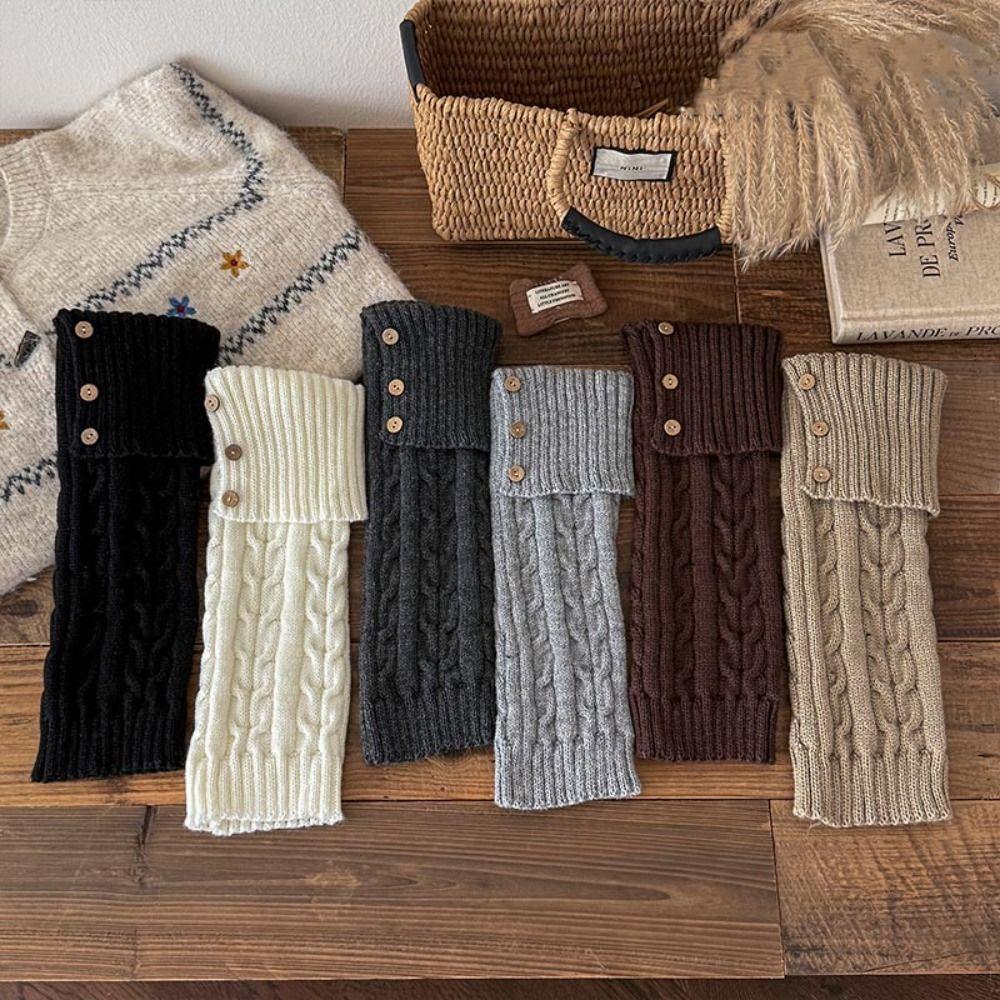 Детские гетры в стиле Харадзюку Японский стиль Длинные носки для детей Милые вязаные носки в стиле Лолита Зима