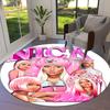 Круглый ковер Nicki Minaj, Ковер для гостиной, спальни, дивана, игровой комнаты, Нескользящий коврик для пола