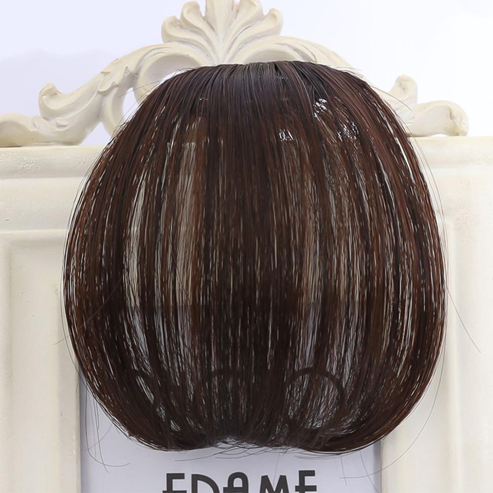 Синтетические натуральные волосы на лбу с челкой, искусственные челки, парик с воздушной челкой, женский парик, настоящие комические гладкие челки, невидимый парик