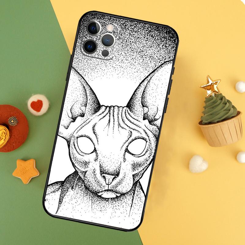 Чехол Сфинкс для iPhone 13 12 Mini 11 14 16 15 Pro Max 7 8 Plus X XR XS Max Задняя крышка