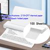 100 листов A4 Термобумага Бумага для печати 210x297мм Подходит для беспроводного Bluetooth термопринтера A4 Бумага для факса