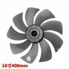 1pc 16 Inch 400mm Plastic Fan Blade Big Wind 9 Leaves for Midea FS40-17CR FS40-17DR FS40 FT40 FD40 Series
