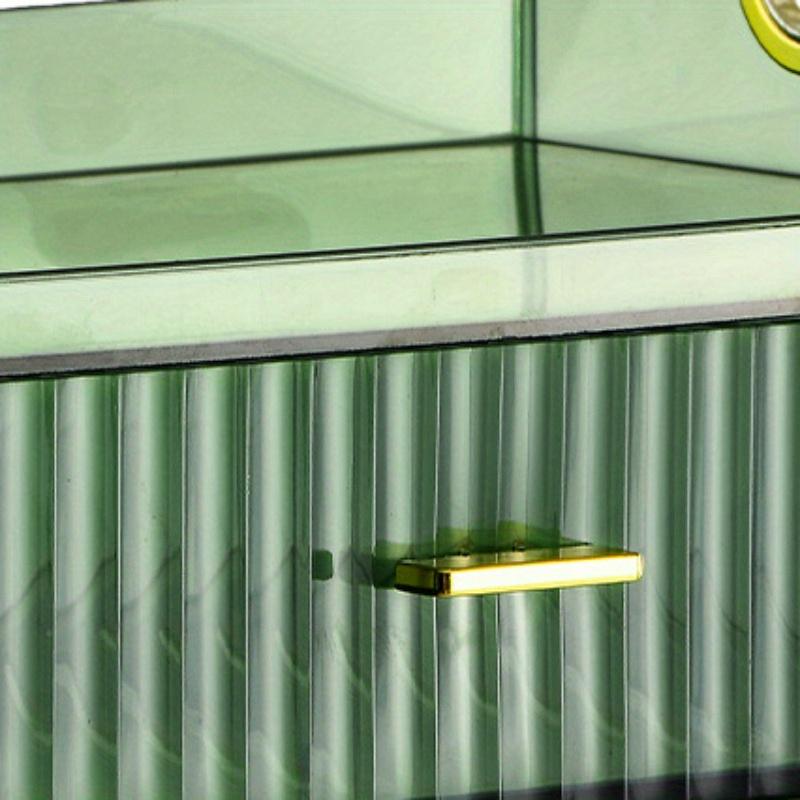 1pc Cosmetic Organiser, Transparent Skincare Organiser with Drawer, Cosmetic Display Case Perfume Lipstick Organiser