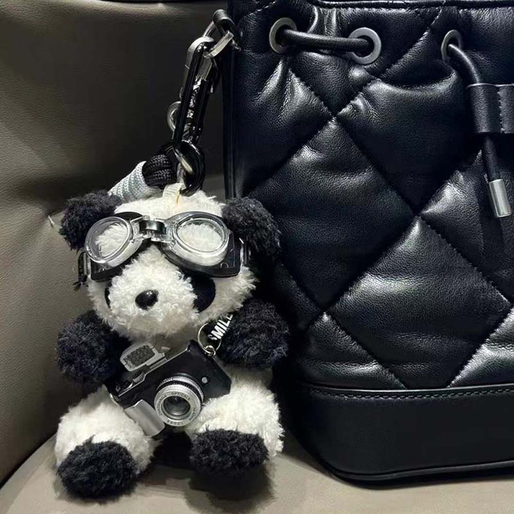 Украшение для рюкзака Брелок в виде медведя-пилота Мягкая игрушка Плюшевый брелок Плюшевая кукла-панда Пара Дети