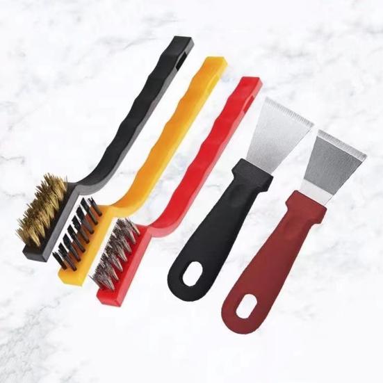 5/6/7/8 шт. Щетка для чистки с эргономичной ручкой удаляет пыль, грязь, мусор, противоскользящая рукоятка, скраббер для чистки салона дома и автомобиля