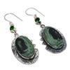 Kambaba Jasper,Diopside 925 Sterling Silver Jewelry Earring 2.68" R2V77