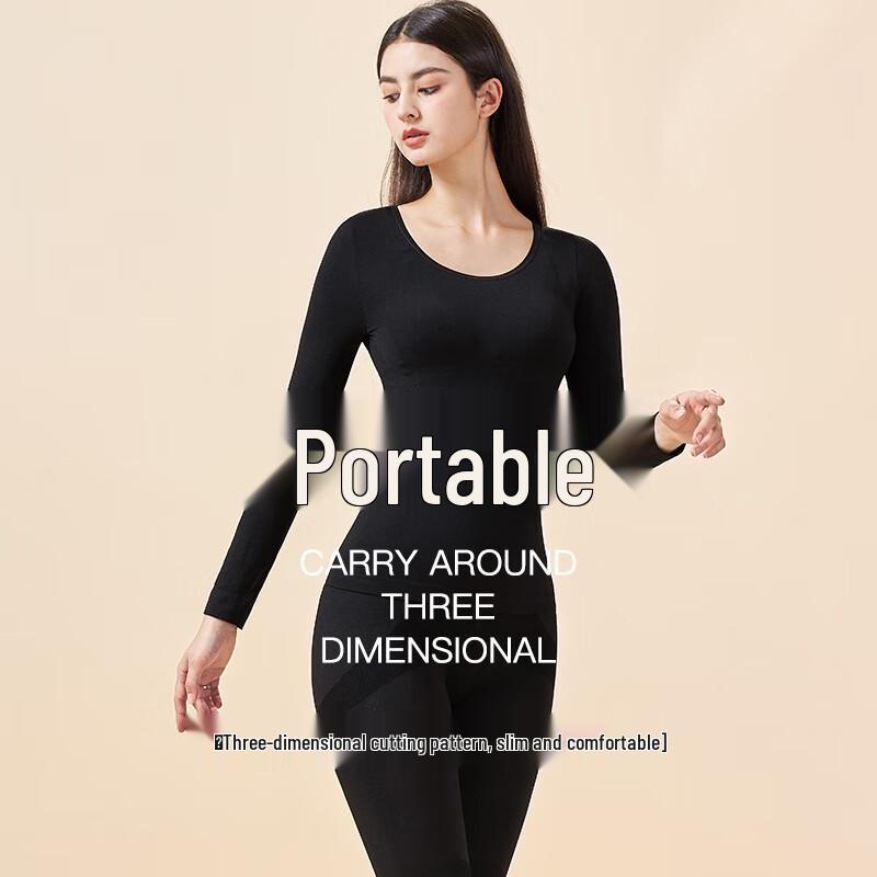 Langsha Women's Seamless Body-Shaping Thermal Underwear Set