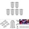 6PCS Through Body Design Guitar String Ferrules Guitar String Mounting Ferrules  For Guitar