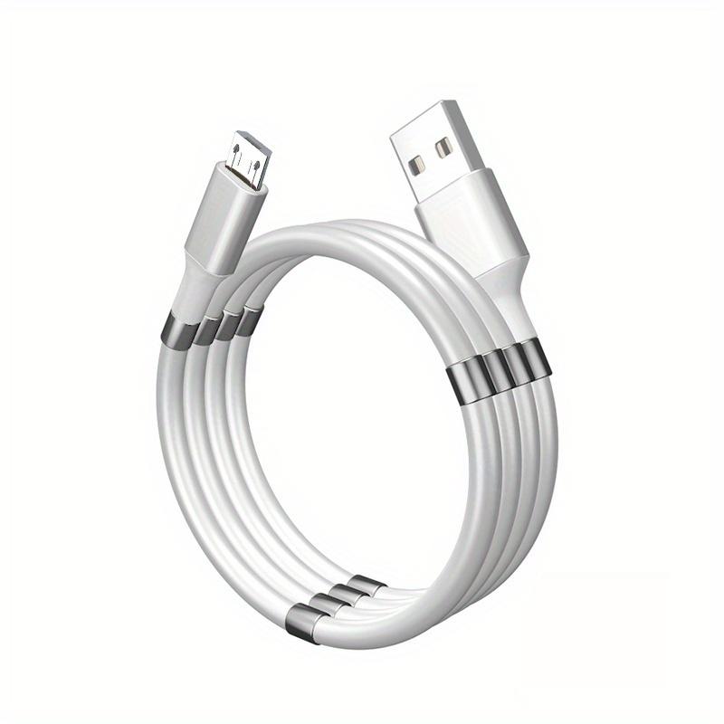 3A Кабель для быстрого намагничивания и поглощения данных Кабель для быстрой зарядки из мягкой резины Подходит для Apple Android Type-c Кабель для адсорбции и хранения данных