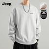 Jeep Men's 330G Heavyweight Round Neck Long Sleeve Sweatshirt