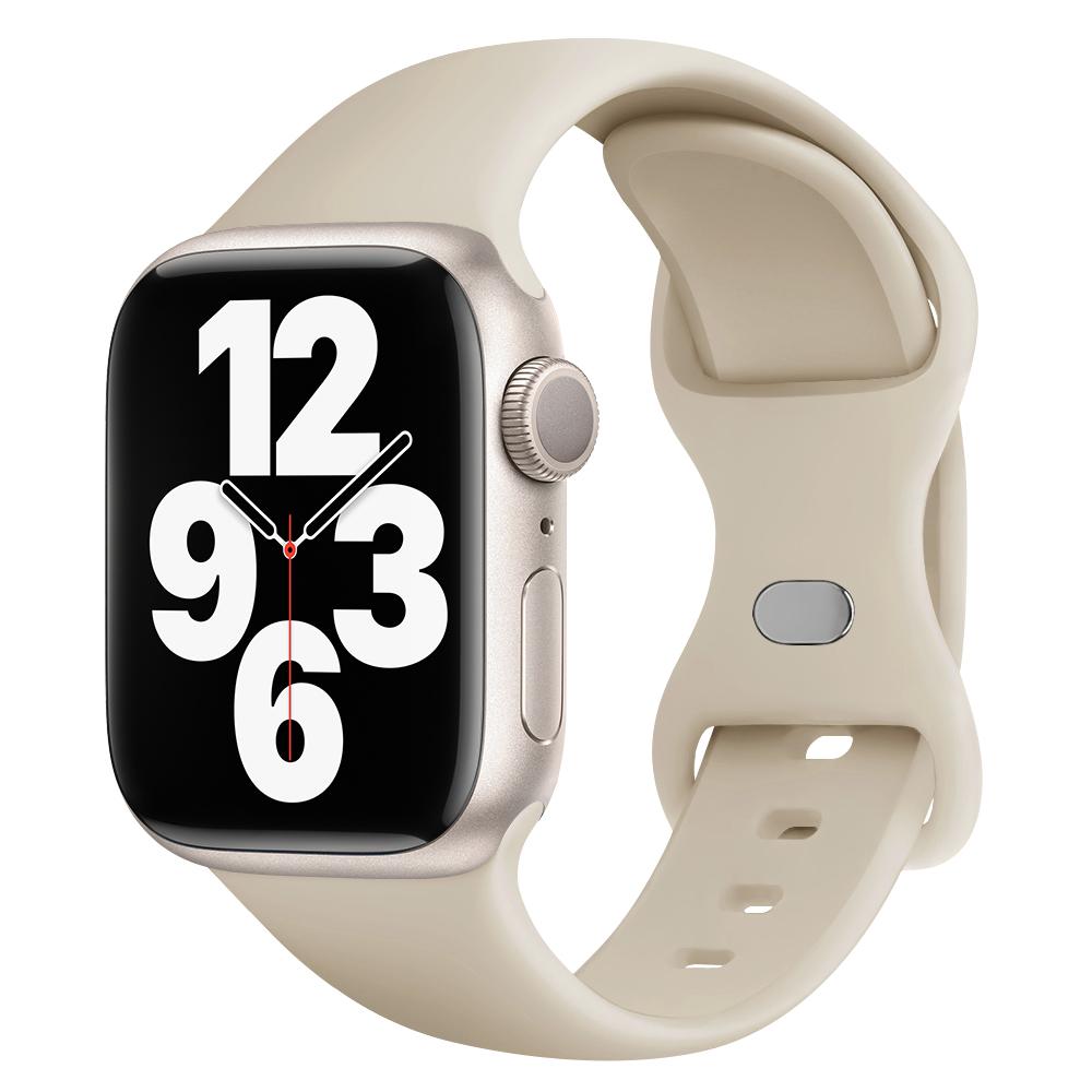 Силиконовый ремешок для Apple Watch 44 мм 45 мм 41 мм 40 мм 49 мм 42 мм 38 мм 46 мм, спортивный браслет для iWatch Series Ultra 2 SE 10 9 8 7 6 5