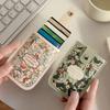 5 Card Pockets Card Bag Laminated Concealed Pull-out Business Case Fashion PU Leather ID Card Holder Women Mini Wallet