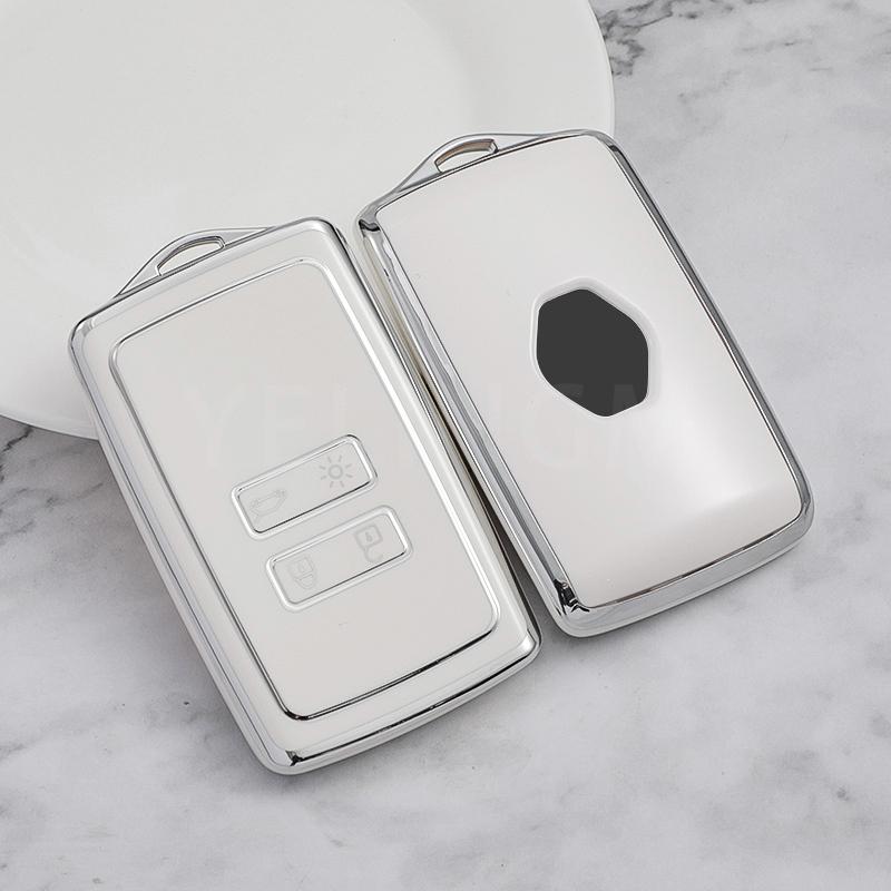 For Renault Captur Koleos Kadjar Zoe Arkana Espace Clio Megane Grand Scenic Sandero Dacia Anti-dust Card Car Key Case Cover