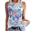 Летние цветные бабочки с цветочным принтом 3D майки женские уличные Y2k свободный жилет без рукавов с открытыми плечами женская майка
