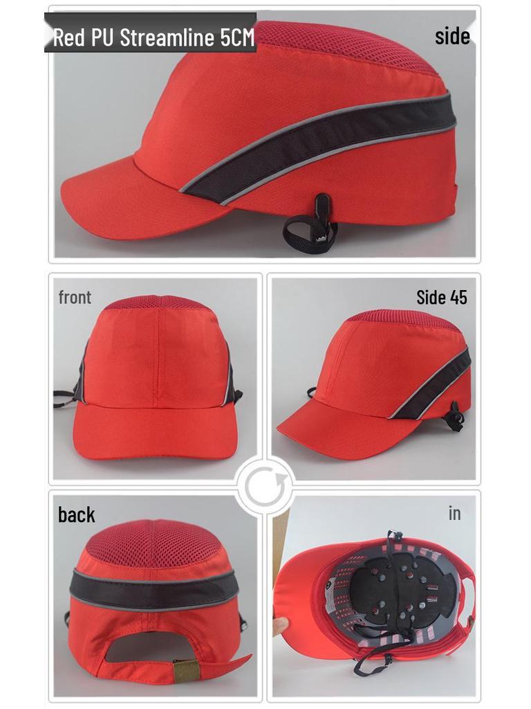 Легкая дышащая противоударная кепка с полиэтиленовой оболочкой для защиты от ударов и безопасности