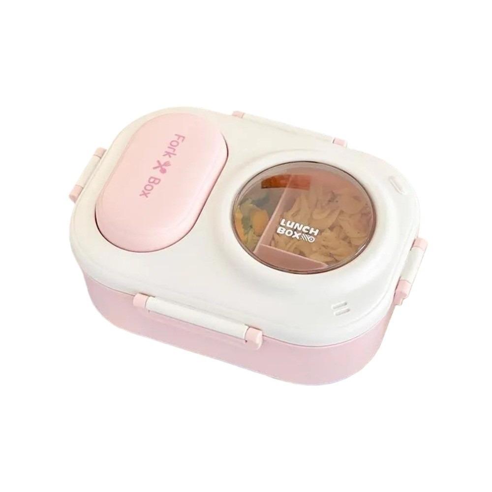 Sealed 3 grids Lunch Box Fresh Keeping Picnic Box Lunch Box with fork spoon  Outdoor Activities