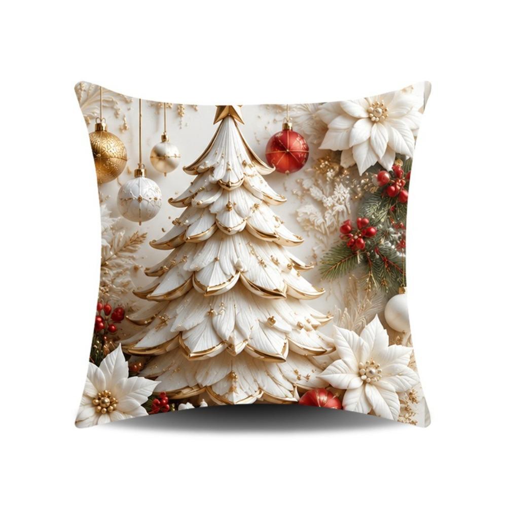 Detachable Soft Christmas Pillow Covers 45x45cm Christmas Themed Pillow Case Sofa House Room