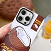 3D Магнитная подставка и защитный чехол в виде кокоса для iPhone 17/16/15/14 Pro/Max