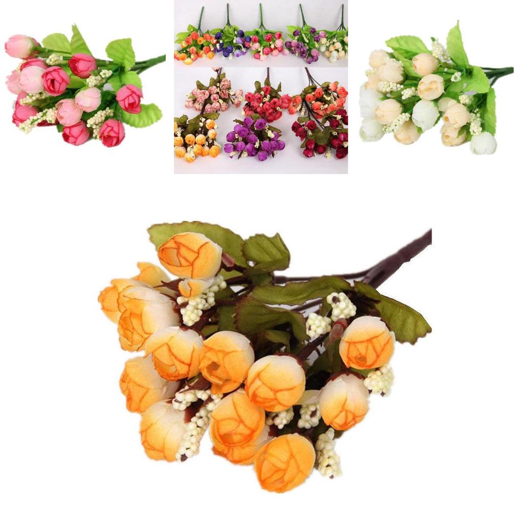 Элегантные искусственные цветы бутоны чайной розы для свадебного букета и свадебного декора