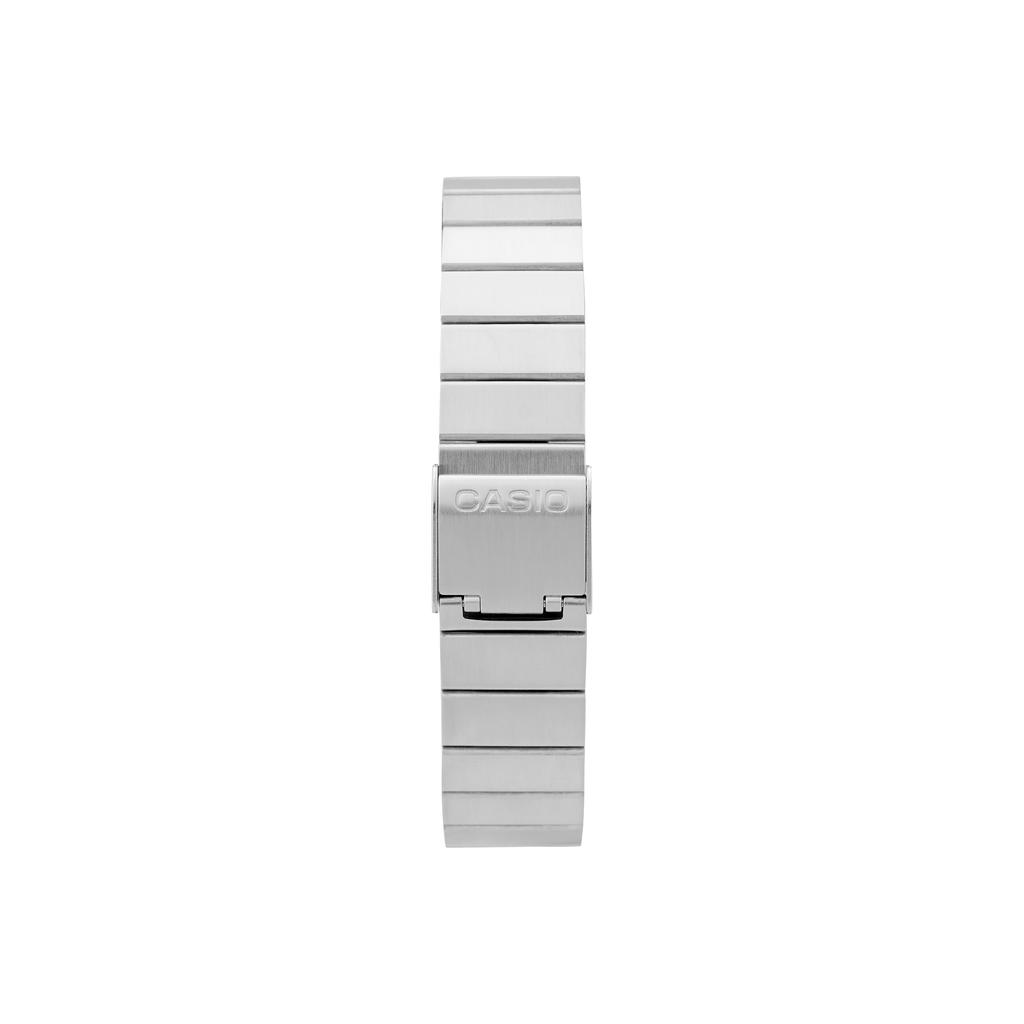Casio Квадратный регулируемый ремешок для часов серии Vintage, кварцевый механизм, стальной браслет, мужские часы, черный B650WD-1A
