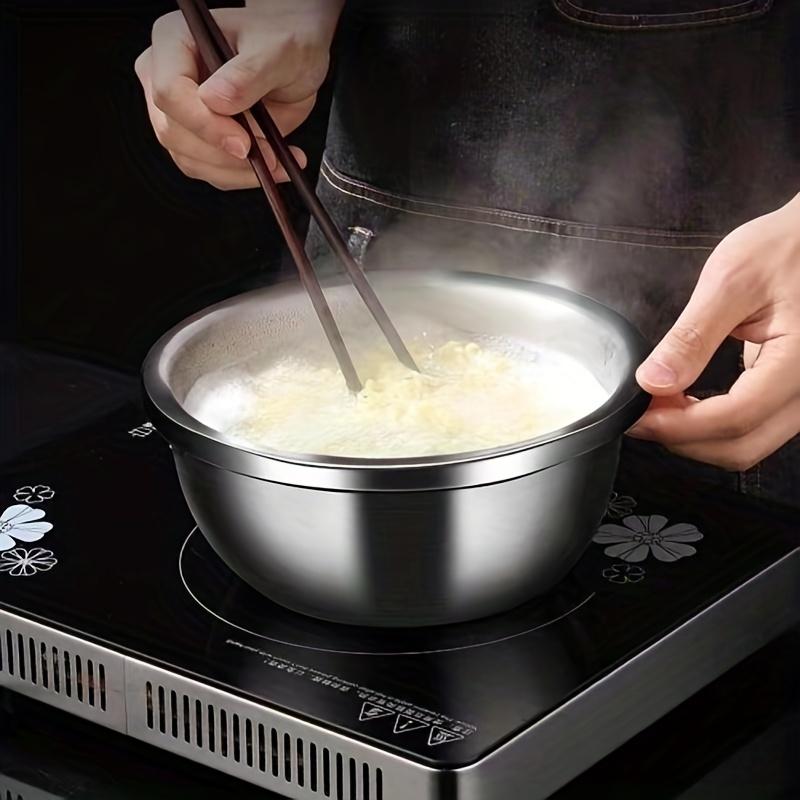 2 шт./комплект, двухслойная корзина-дуршлаг из нержавеющей стали - большая вместимость, многоразовая и идеально подходит для мытья фруктов и овощей