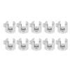 10pcs Glass Plate Fixing Clamp Zinc Alloy Board Fixing Clip for 6‑8mm Glass Wooden Boards