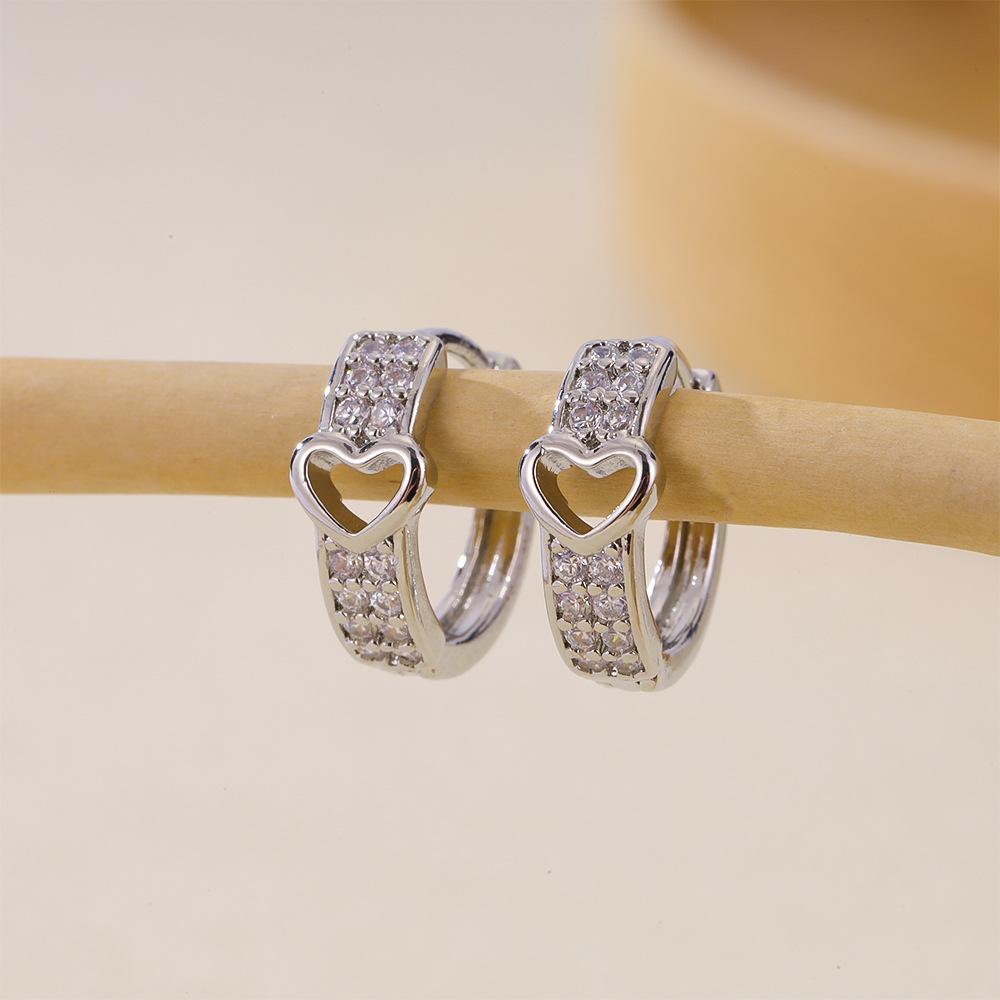 Color Earrings Women'S Jewelry Selection, Fashionable Multi-Style Zircon Earrings Inlaid With Zirconium Exquisite Jewelry