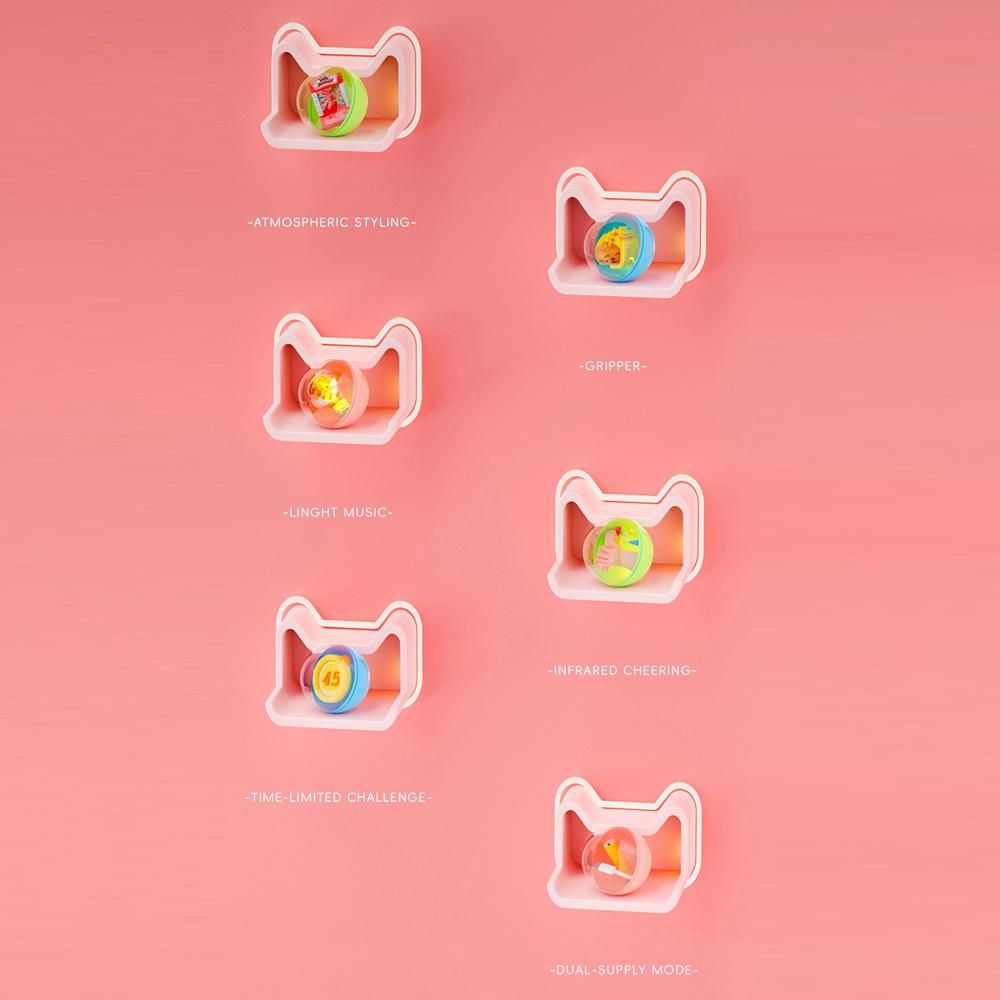 Claw Machine for Kids Home Arcade Game Machine Candy Vending Grabber Prize Dispenser Toy with LED