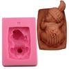 3D Silicone Baby Cake Handmade Mold Soap Children Sleeping Cake Decorating Cookware Dining Bar Non-Stick Christmas Kitchen Tools
