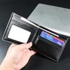 Men'S Wallet Pu Leather Short Two-Fold Wallet Business Multi-Card Slim Money Credit Id Cards Holder Purses