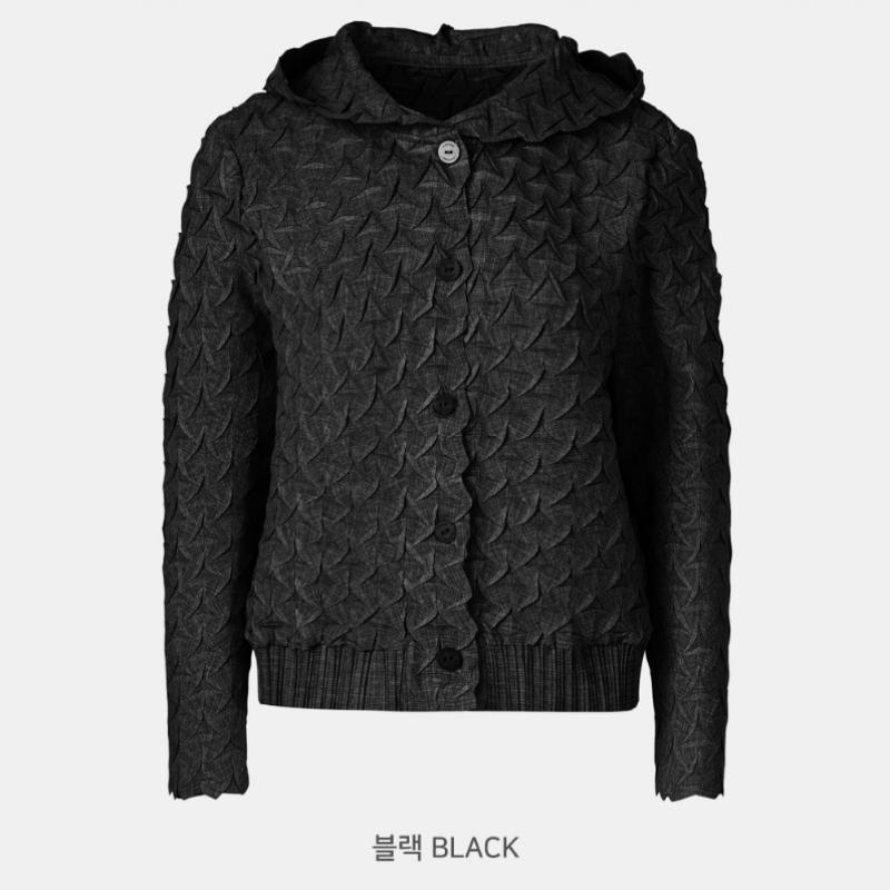Плиссированная треугольная вышитая куртка с капюшоном Pleats Me Origami Ppjks026022