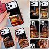 Чехол для телефона 'Сигара Виски Ледяной Напиток' Для iPhone 17 Air 14 15 13 12 Max Чехол Для Apple 14 15 16 16e 11 Pro Max Plus Coque