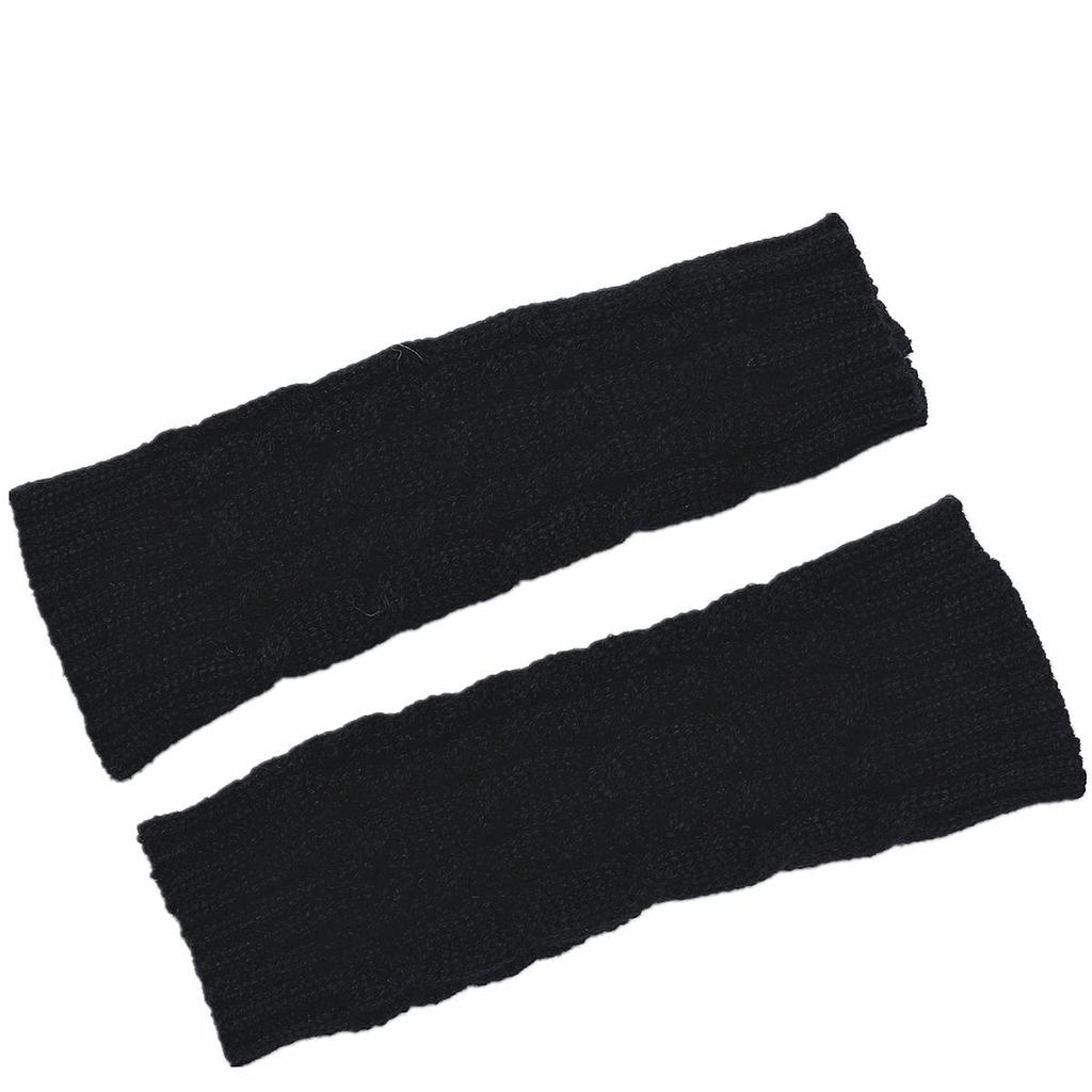 Осень и Зима Короткие Вязаные Перчатки без Пальцев Мужские и Женские Вязаные Теплые Рукава Половина Пальца EMA