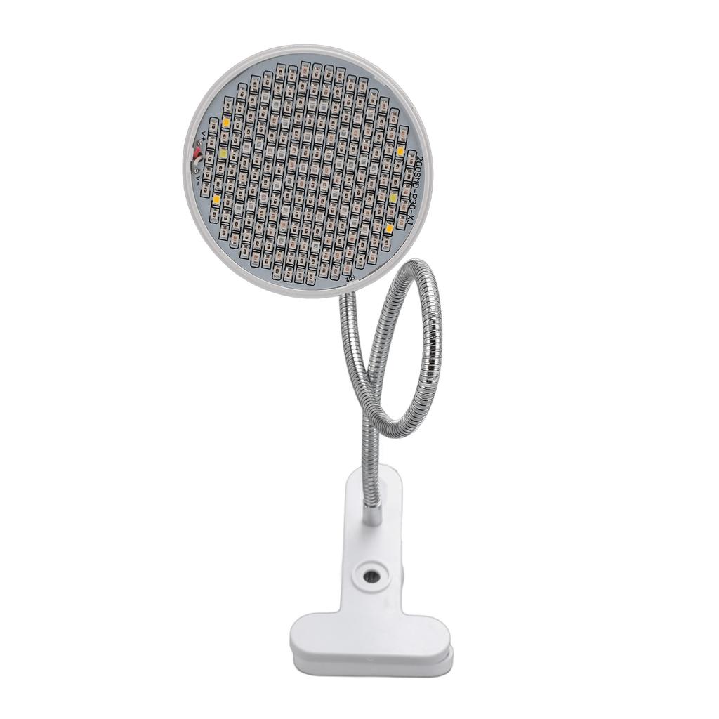 Grow Light LED Plant Light 8W Full Spectrum Desk Clip Gooseneck E27 Socket Growing Lamp for Indoor
