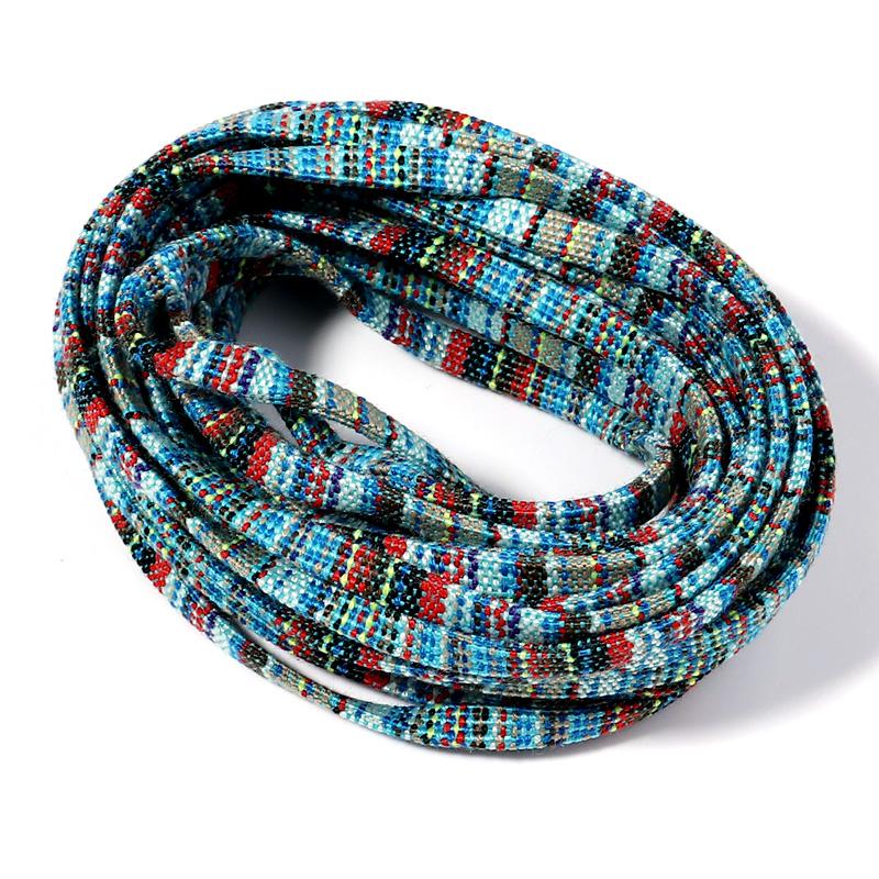 5 Yards Cotton Rope 5mm Fabric Ethnic Decorative Flat Twisted Cords For Handmade Bracelets Materials Jewelry Making Wholesale