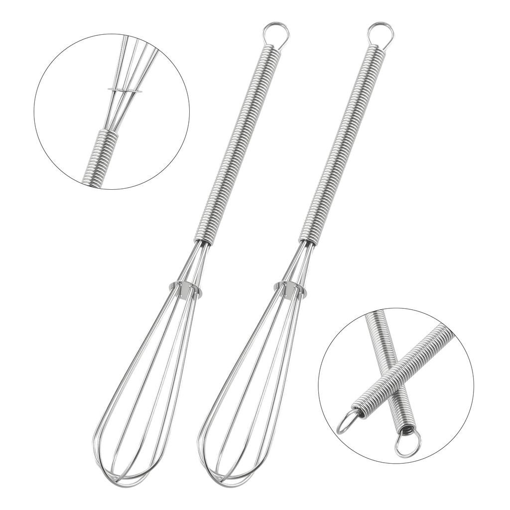 Whisks Stir Beat Convenience Rustproof 2PCS Mini Small Stainless Steel