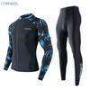 UV Protection Rash Guard Set Men - Long Sleeve Top Full-Length Pants Quick-Dry Nylon Swimwear Snorkeling Surfing