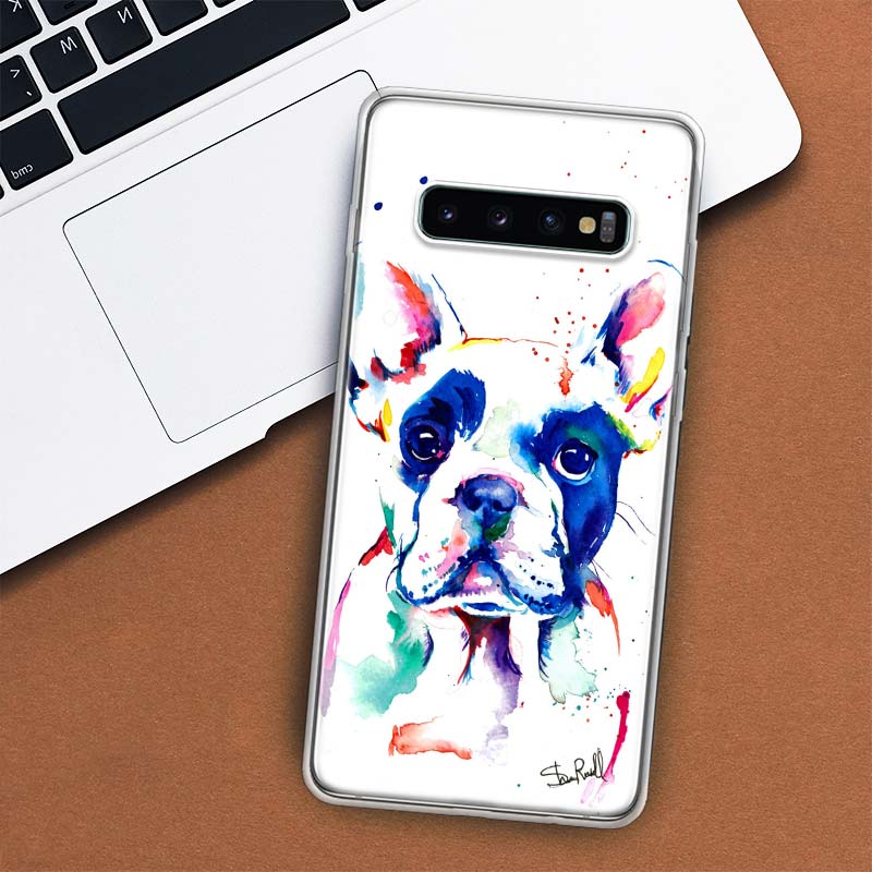 Чехол для телефона с изображением французского бульдога и мопса для Samsung Galaxy S10 Plus S20 FE S21 S22 Ultra S10E S9 S8 + S6 S7 Edge Lite Shell Coque